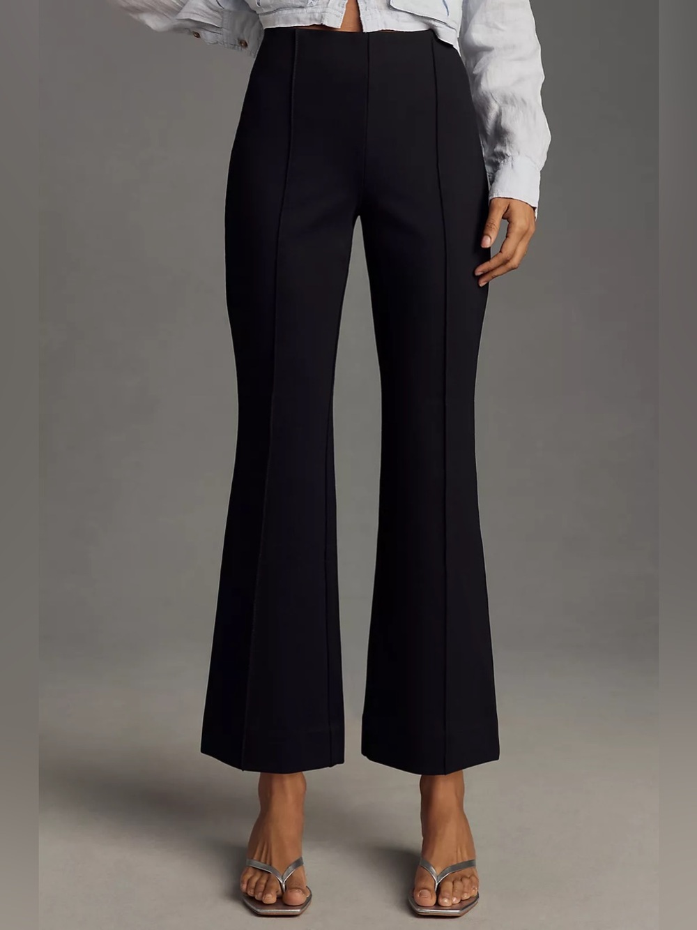 Anthropologie Maeve The Margot Kick-Flare Cropped Pants - Picture 4 of 14